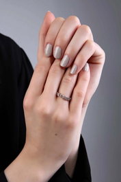 Heliophilia Silver Anillo de Zirconio Plateado Ajustable